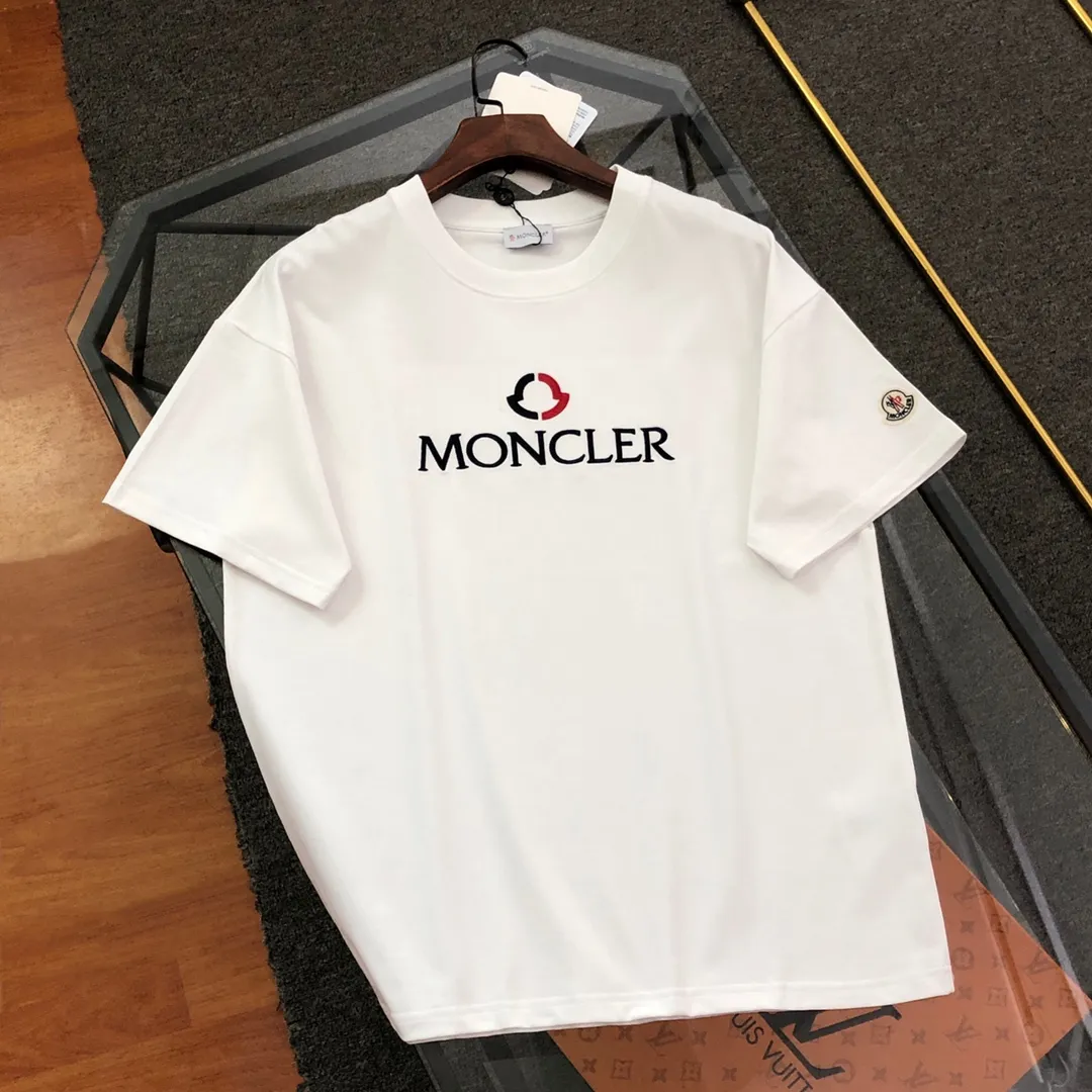 Moncler/ 2025 New Arrival logo T ⚠ ⚠ Quality⚠ Same Style logo ， ， Versatile Same Style Quality : White Black Khaki Size : XS ～ L XS : 110 70 58.5 21.5 S : 114 72 60 22 M : 118 74 61.5 22.5 L : 122 76 63 23